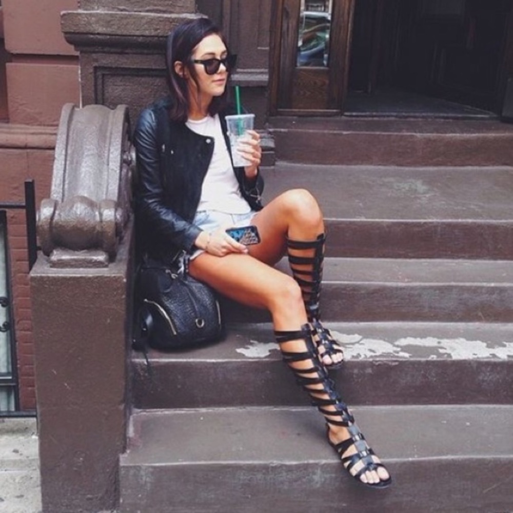Sam Edelman Bryant Gladiator Sandals, Black 8.5